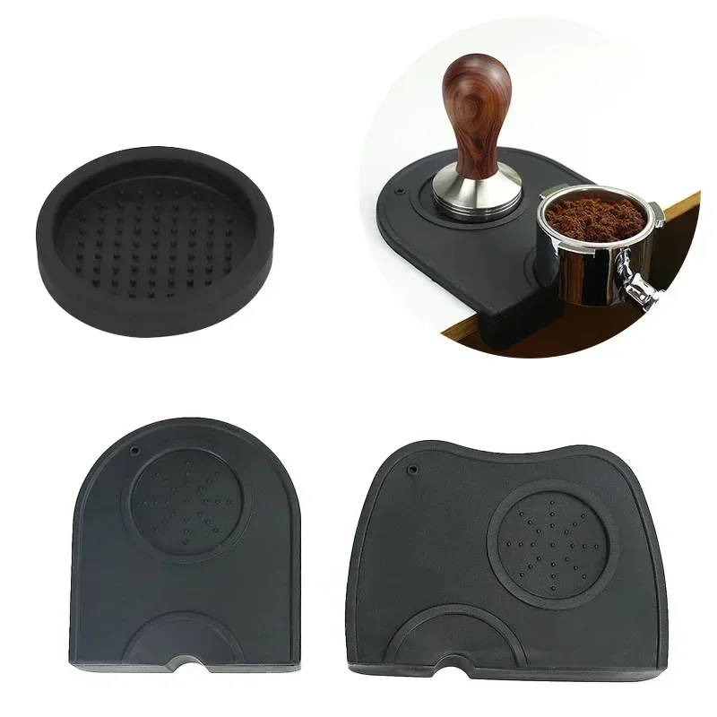 Kitchen Appliances Brand - コーヒーパウダーパッド滑り止めシリコンタンピングステーションエスプレッソマット家庭用カフェバリスタツールブラックアクセサリーキッチン用品