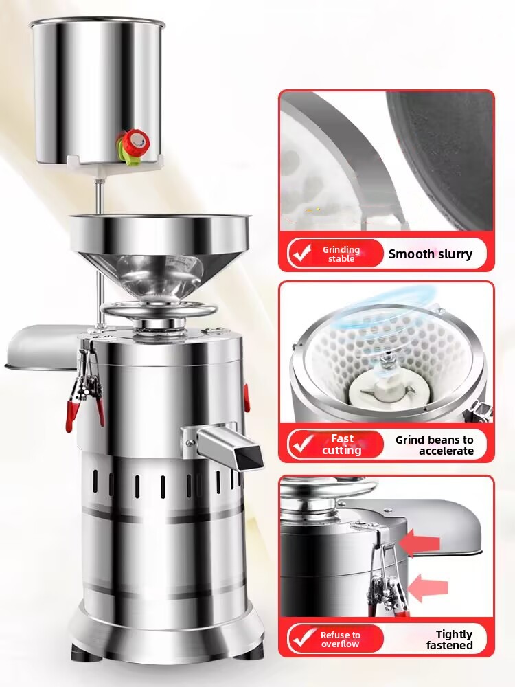 Soy Milk Maker - 220V業務用自動豆乳メーカー、大容量BPAフリー ステンレス製、朝食店/家庭用