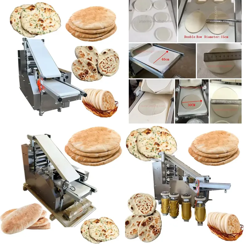 Roti Maker Automatic - リサイクルマシン2026 5-40cm全自動トルティーヤ・チャパティ製造機アラビア風ピタパン・ロティメーカー・パラタ・ナン・フラットパン製造機