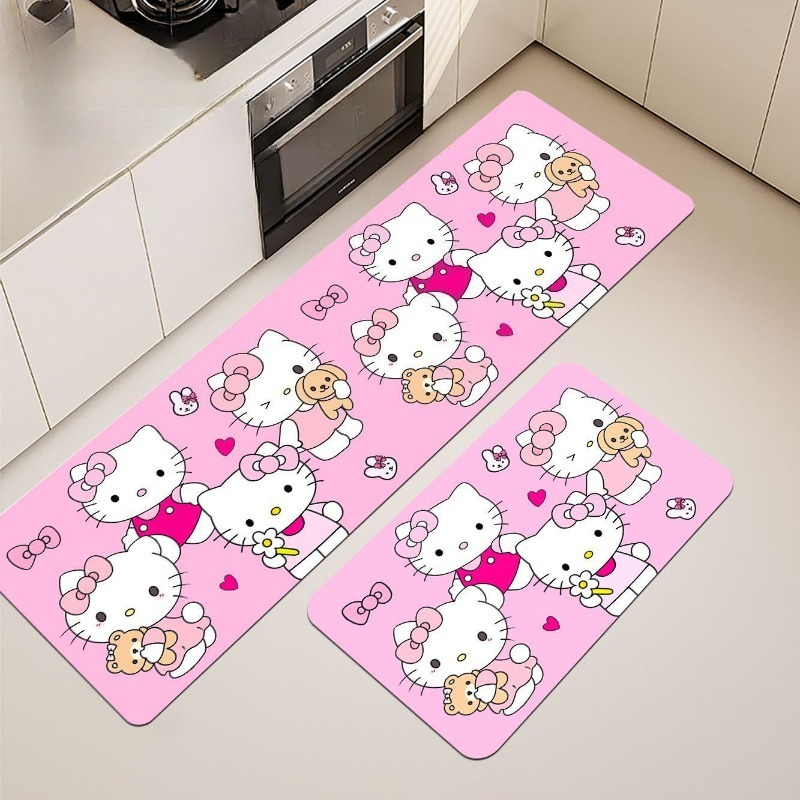 かわいいハローキティフロアマット、キュートな漫画柄キッチン滑 - Kitchen Appliances Brand のレビューと価格