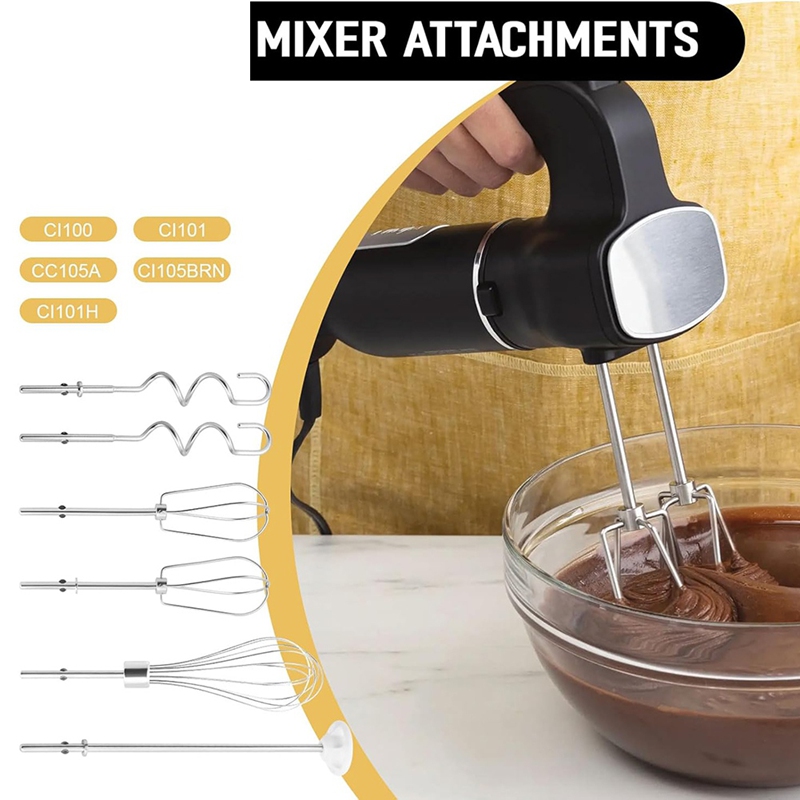 ステンレス鋼ハンドミキサーアタッチメント、ビーター、泡立て器 - Kitchenaid Mixer Hand Mixer のレビューと価格