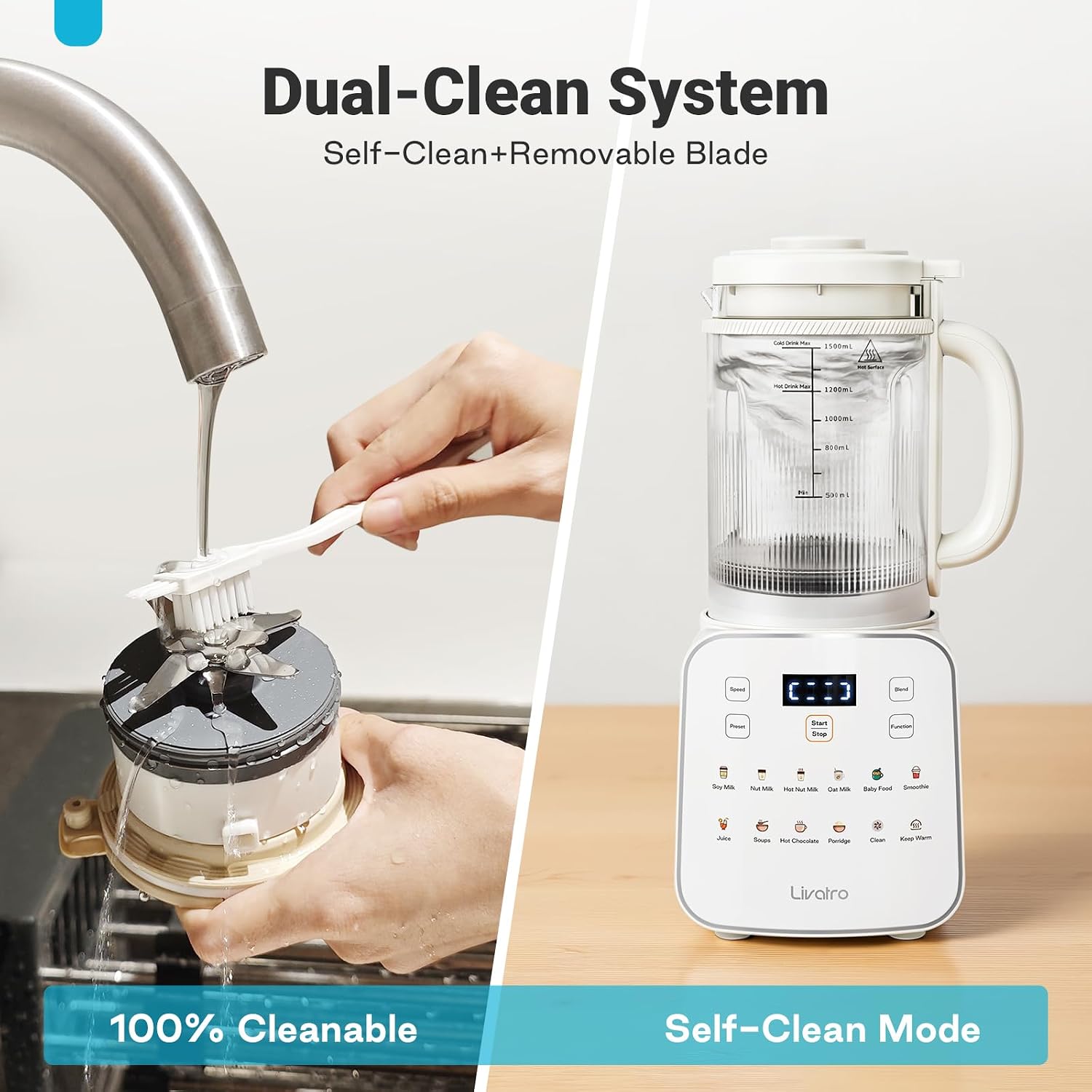 12-in-1自動豆乳メーカー、50.73オンス、取り外し可 - Soy Milk Maker のレビューと価格