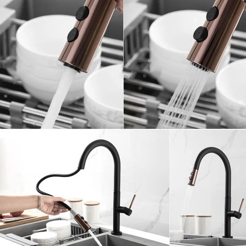 インテリジェントタッチキッチンクレーン蛇口,引き出し式蛇口, - Kitchen Appliances In White のレビューと価格