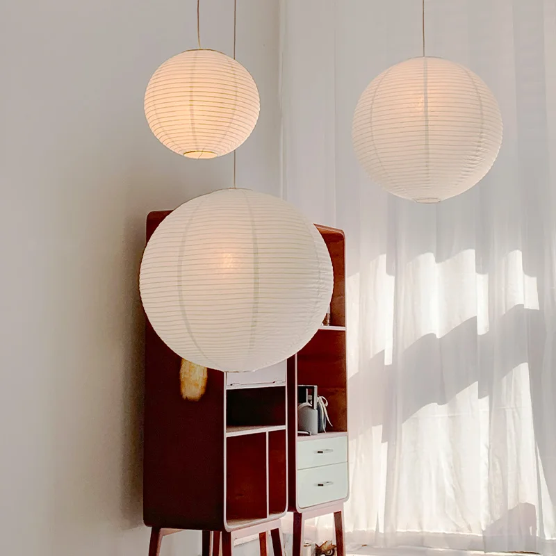 和風LEDペンダントライト,ランプシェード,リビングルーム, - Kitchen Appliances In White のレビューと価格