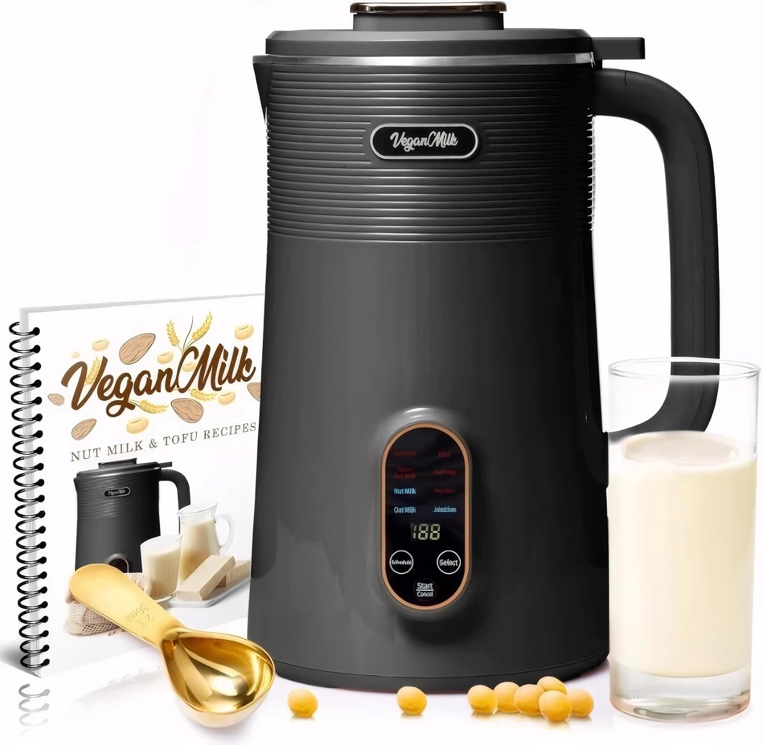 8in1植物性ミルクメーカー：アーモンド、大豆、オート麦など - Soy Milk Maker のレビューと価格