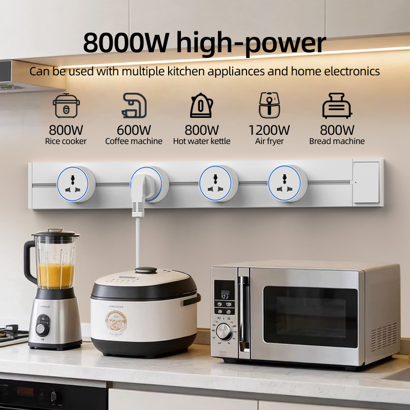 ホワイトホーム可動式電源トラックソケットワンキーパワーオフス - Kitchen Appliances In White のレビューと価格