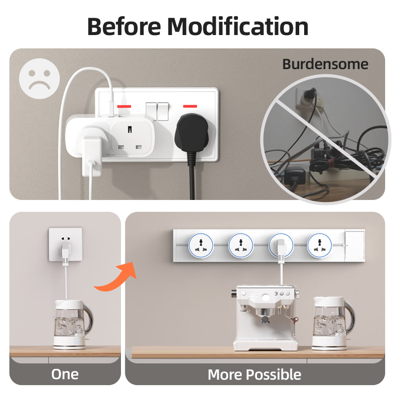 ホワイトホーム可動式電源トラックソケットワンキーパワーオフス - Kitchen Appliances In White のレビューと価格
