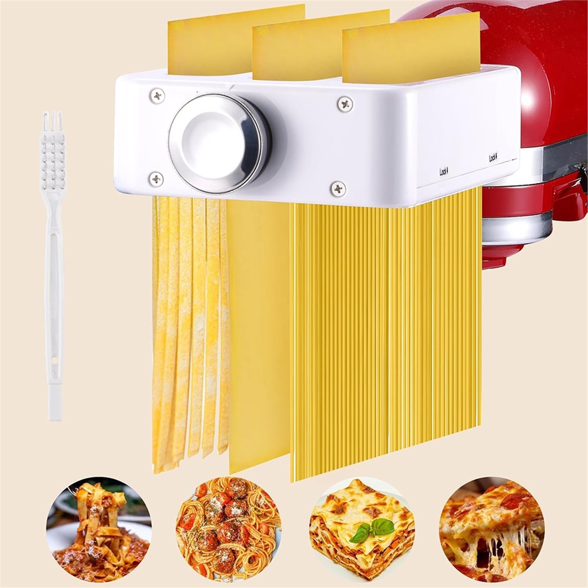ABSF 3-in-1 パスタメーカーアタッチメント キッチ - Kitchenaid Mixer Hand Mixer のレビューと価格