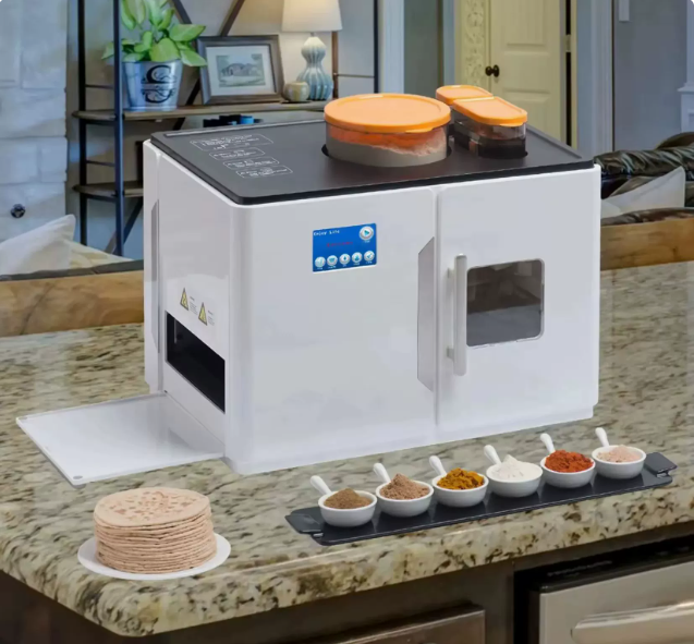 電動ロティメーカー チャパティ トルティーヤ 自動フラットブ - Roti Maker Automatic のレビューと価格